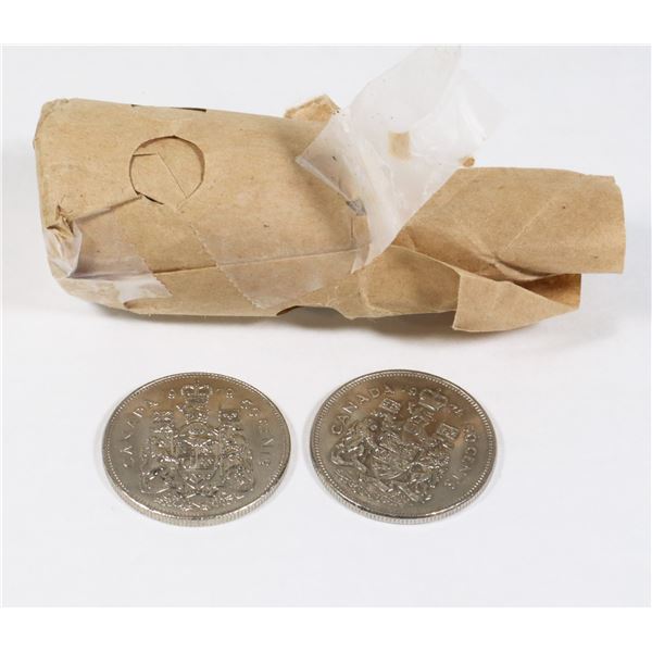 1968-1984 MIXED ROLL 50 CENT PIECES LOW MINTAGE