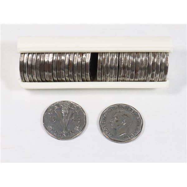 ROLL 1945 VICTORY NICKELS KING GEORGE VI
