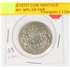 Image 1 : 1952 50 CENT LOW MINTAGE: 2,596,465  80% SILVER