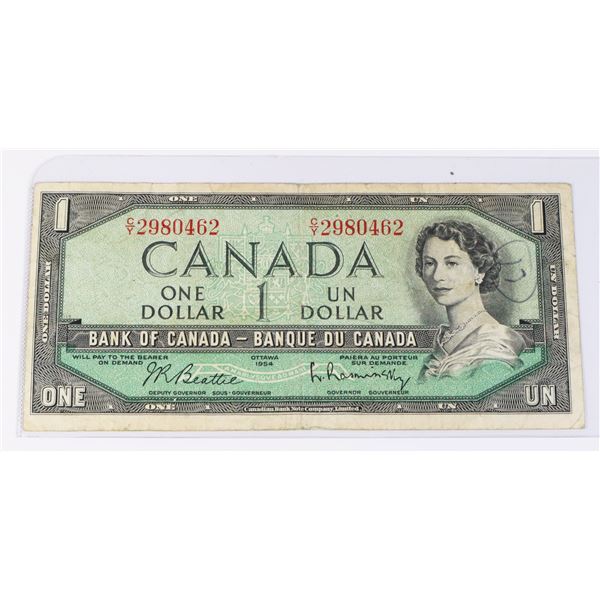 1954 $1 BILL CY2980462