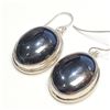 Image 2 : SILVER GEMSTONE EARRINGS (~WEIGHT 22.26G)