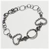 Image 2 : SILVER CUBIC ZIRCONIA BRACELET (~LENGTH 7INCHES)