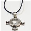 Image 1 : SILVER TOPAZ W/ CORD PENDANT (~WEIGHT 10.94G)