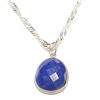 Image 1 : SILVER LAPIS LAZULI NECKLACE (~LENGTH 16INCHES)