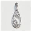 Image 1 : SILVER CUBIC ZIRCONIA PENDANT