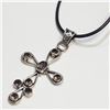 Image 2 : SILVER SMOKEY QUARTZ LARGE CROSS PENDANT