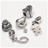 Image 2 : SILVER PANDORA STYLE BEADS PACK OF 5 (~WEIGHT 12G)