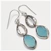 Image 2 : SILVER CHALCEDONY EARRINGS (~WEIGHT 5.47G)