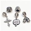 Image 1 : SILVER PANDORA STYLE BEADS PACK OF 5