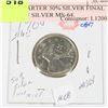 Image 1 : 1968 QUARTER 50% SILVER FINAL YEAR OF SILVER MS-64