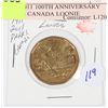 Image 1 : 1911-2011 100TH ANNIVERSARY PARKS CANADA LOONIE