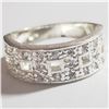 Image 1 : SILVER CUBIC ZIRCONIA RING