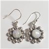 Image 1 : SILVER MOONSTONE EARRINGS (~WEIGHT 4.86G)