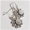 Image 2 : SILVER MOONSTONE EARRINGS (~WEIGHT 4.86G)