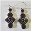 Image 1 : SILVER SMOKEY QUARTZ EARRINGS(~WEIGHT 6.52G)