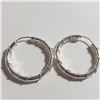 Image 2 : SILVER HOOP EARRINGS