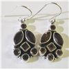 Image 1 : SILVER SMOKEY QUARTZ EARRINGS (~WEIGHT 7.12G)