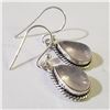 Image 2 : SILVER ROSE QUARTZ EARRINGS(~WEIGHT 3.94G)