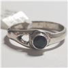 Image 2 : SILVER BLACK ONYX RING (~SIZE 7)