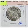Image 2 : 1964 P 50 CENT 90% SILVER MS-65 USA