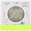 Image 2 : 1968 P 50 CENT 40% SILVER USA