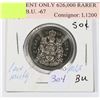 Image 1 : 1995 50 CENT ONLY 626,000 RARER DATE N. B.U. -67