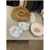 Image 1 : Precious moments plates, wicker etc