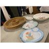 Image 2 : Precious moments plates, wicker etc