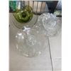 3 glass garden flowers
