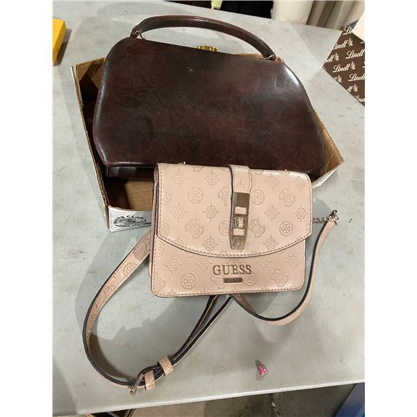 Guess and vintage handbag