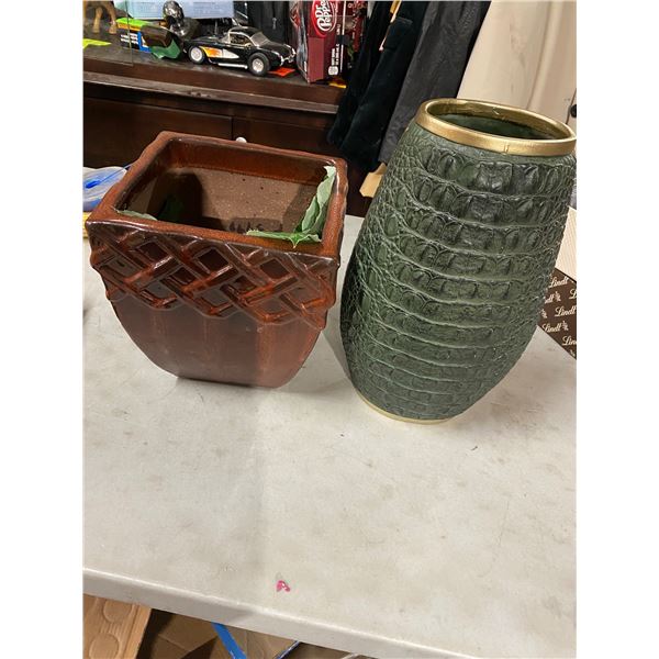Planter and vase