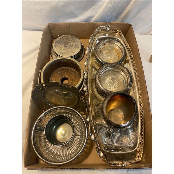 Silver plate etc