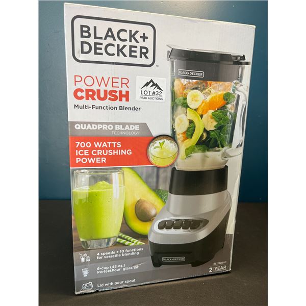 Lot of 1 Black+Decker Power Crush Multi-Function Kitchen Blender