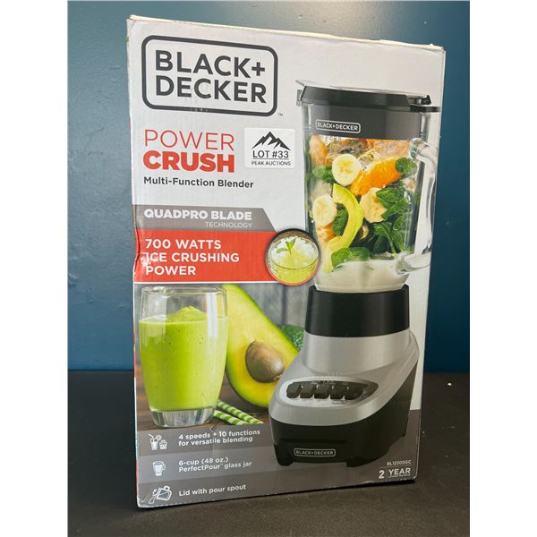 Lot of 1 Black+Decker Power Crush Multi-Function Kitchen Blender