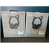 Image 2 : Lot of 2 Wireless Cat/Kitty Ear Headphones