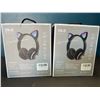 Image 2 : Lot of 2 Wireless Cat/Kitty Ear Headphones