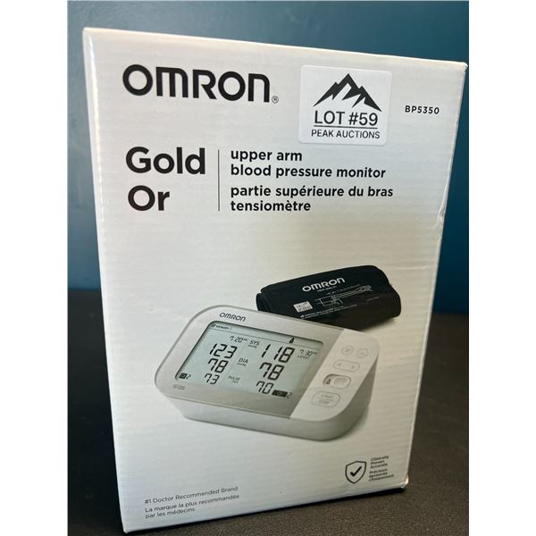 Lot of 1 Omron Gold BP5350 Wireless Upper Arm Blood Pressure Monitor