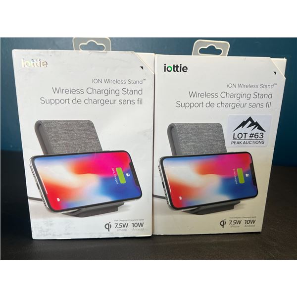Lot of 2 iottie iON Wireless Charging Stands