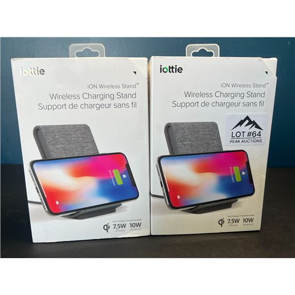 Lot of 2 iottie iON Wireless Charging Stands