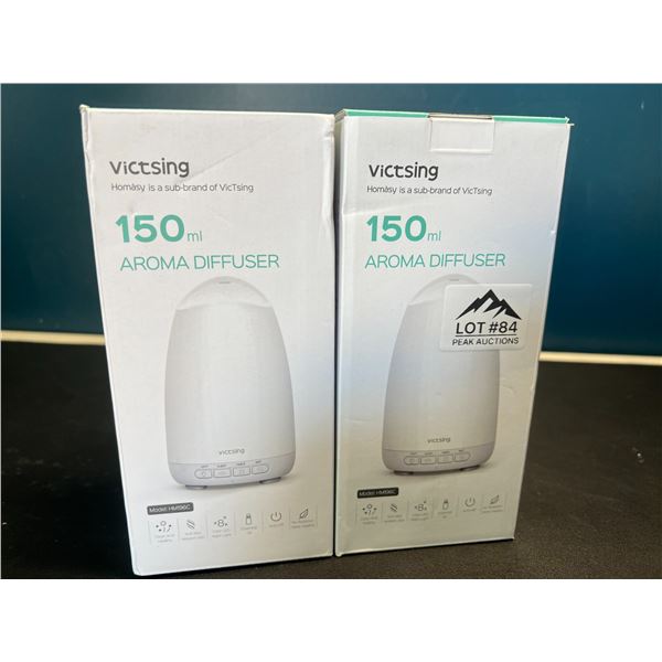 Lot of 2 Victsing 150mL Aroma Diffusers/Humidifiers