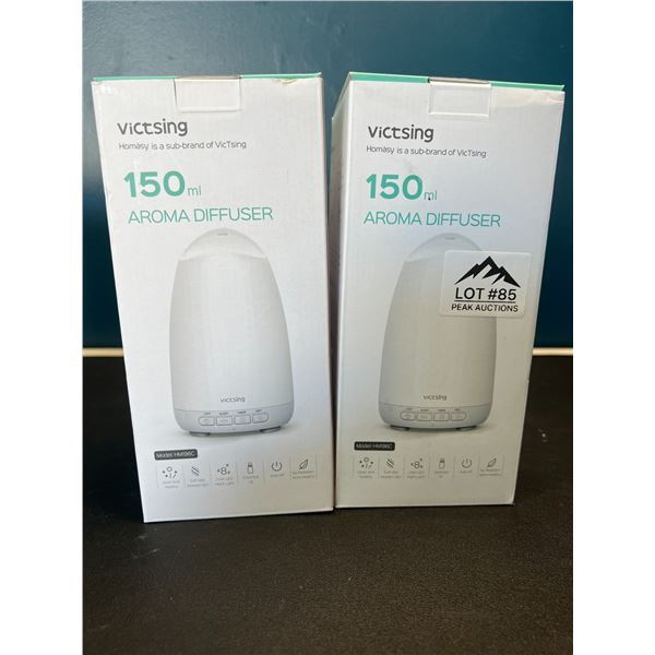 Lot of 2 Victsing 150mL Aroma Diffusers/Humidifiers