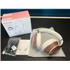 Image 1 : Lot of 1 Glynzak Wireless Bluetooth Over Ear Headphones - 65hr music/talk time! - Rose Gold