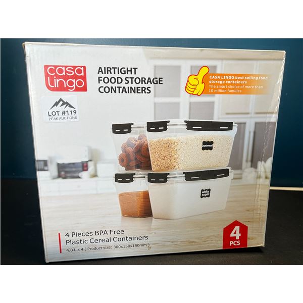 Lot of Casa Lingo Airtight Food Storage Containers - 4 PCS