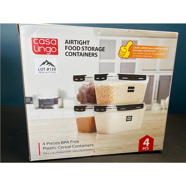 Lot of Casa Lingo Airtight Food Storage Containers - 4 PCS
