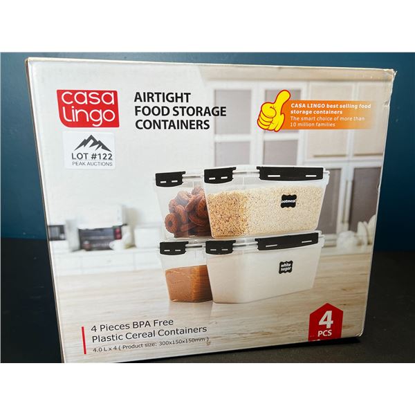 Lot of Casa Lingo Airtight Food Storage Containers - 4 PCS