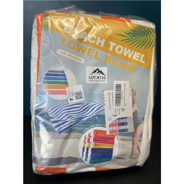 Lot of Striped Beach Towels - 4Pack - Large Size (60 x 28inch)