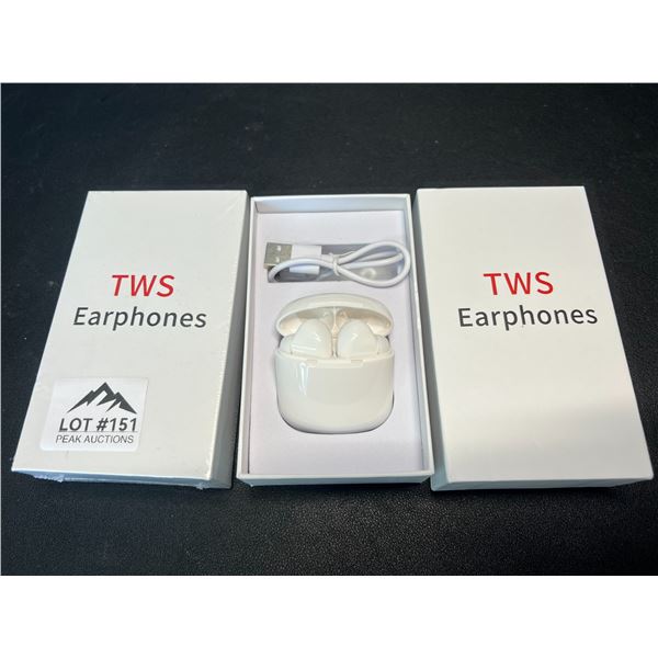 Lot of 2 Pairs of TWS Earphones/Bluetooth Earbuds