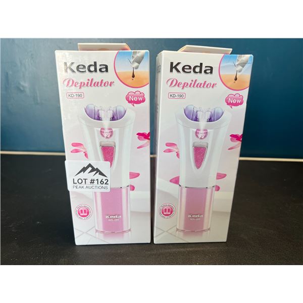 Lot of 2 Keda Depilator Hair Removal Devices