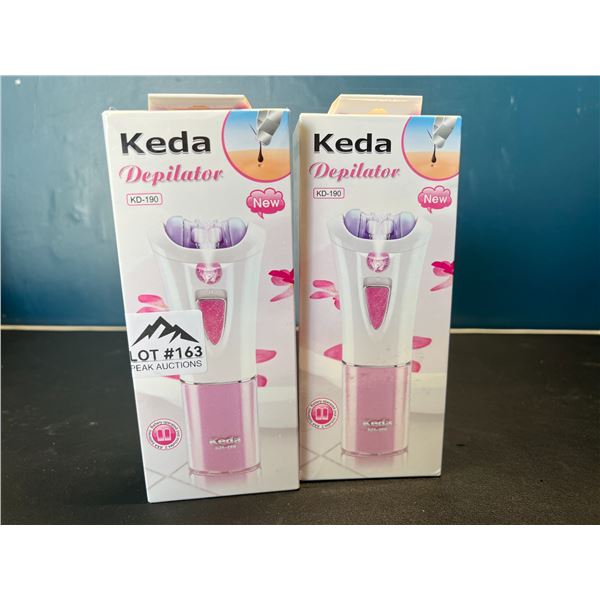 Lot of 2 Keda Depilator Hair Removal Devices