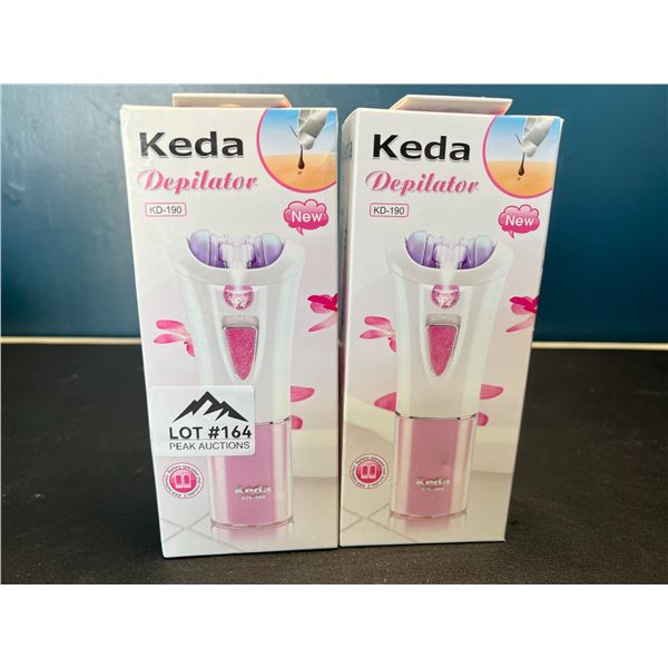 Lot of 2 Keda Depilator Hair Removal Devices